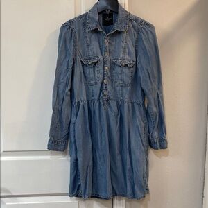 American Eagle Denim Button-Up Dress
